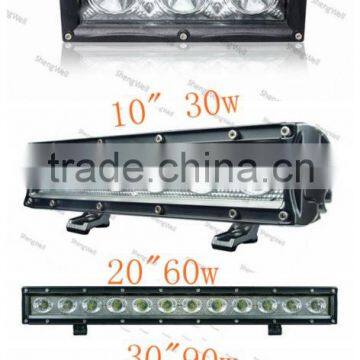 ShengWell Auto Single Row Combinable CREE led bar 9-32v IP67 led bar 30w 60w 90w 120w 7" 10" 20" 30" 40" car led light bar