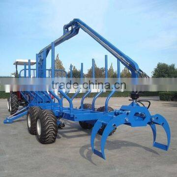 High quality CE certificate 1-12 tons log trailers with grapple for sale