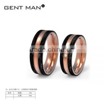 2016 new desig china supplied silver carbon fiber wedding ring