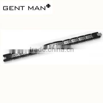 Black men's Tungsten Carbide Polished with back oil mop Bracelet on alibaba Wholesale