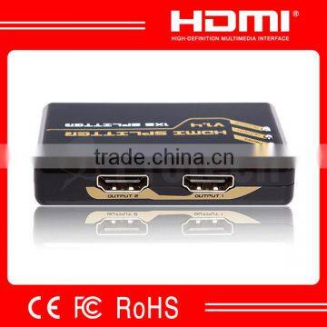 High quality hdmi splitter V1.4 1 in 2 out support 3D