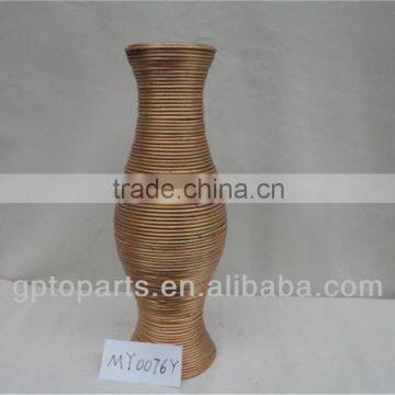 Round rattan vase, brown rattan baskets wholesale for 2015