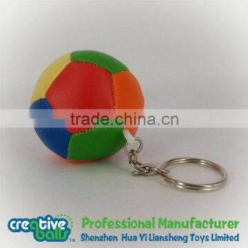 Promotional Logo Printed PU Ball Keychain