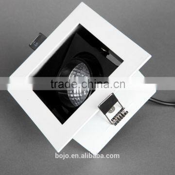 1*7W 2*7W 3*7W White and Black recessed led grille light led downlight