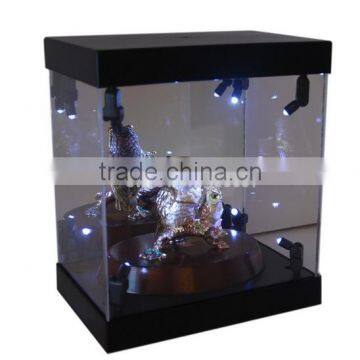 Display Box Acrylic Case LED Light House for Crystal Piano