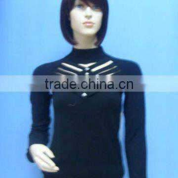 2011-LS125 LADIES LONG SLEEVE MOCK NECK PULLOVER SWEATER