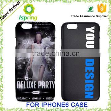 Plastic customized printed phone case for iphone 6, custom phone cover for iphone 6s