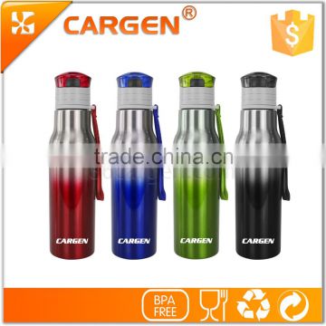 300ml flip straw double wall stainless steel water bottle