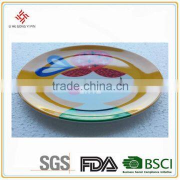 Cartoon Girl Melamine Plate Circular Plate photo-3