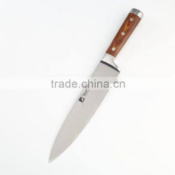 forged color knife wood handle chef knife set