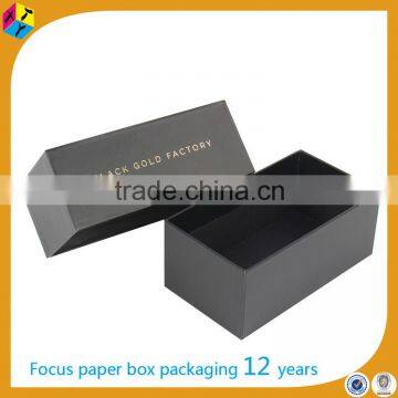 luxury rectangular glossy hard custom cardboard box