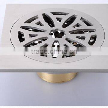 LABRAZE LE8404N Bathroom/kitchen Brass Floor Drains With Copper Wire Drawing photo-5