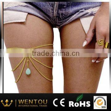 2014 hot sell18K gold fashion wholesale leg chain jewelry