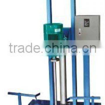 Moveable pneumatic disperser for dishwash liquid