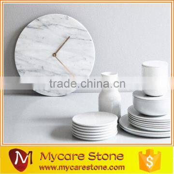 High quality cheap customize marble clock