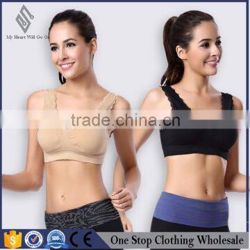 Special offer wholesale manufacturers selling double inserted yoga sports bra pad running sleep sports bra