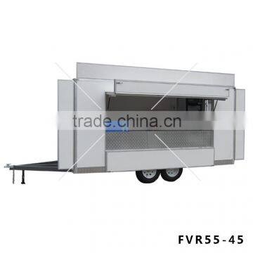 Fibreglass Street Food Trailer Truck Mobile kitchen Service Cart FVR55-45(manufacturer)