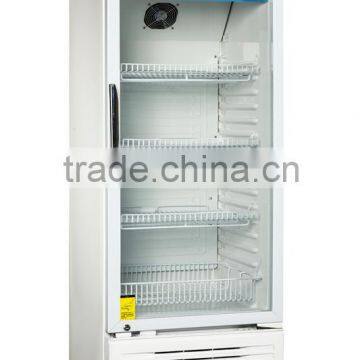 Pharmaceutical refrigerator 300Liter glass-door Medical refrigerator