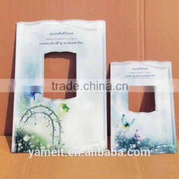 Elegant China gold supplier curved glass picture frame high quality