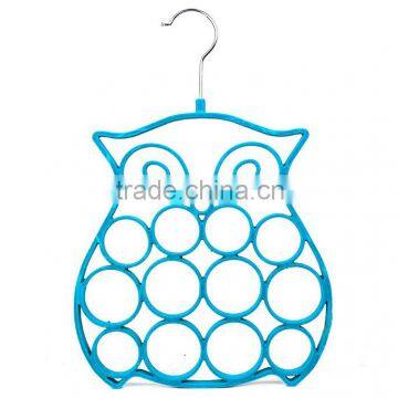 Velvet Flocked Scarf Tie Hanger Oraganizer, Owl Style photo-6