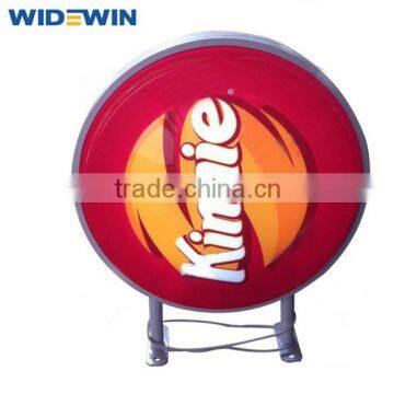 Round Advertising Outdoor LED Sign Board Outdoor LED light Box Unique Design