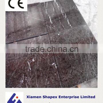 36x36 Polished Black Marble Tile With White Veins on Sale photo-4