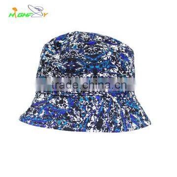 wholesale/high quality 100%contton wholesale customize printed bucket hat