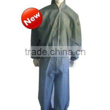 Disposable SMS Coveralls(Coats+ Trousers)With Hood, Elastic Wrists and Ankles