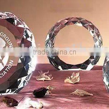 2016 New product round section crystal paperweight