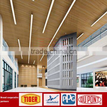 Fireproof honeycomb wooden surface aluminum composite panel