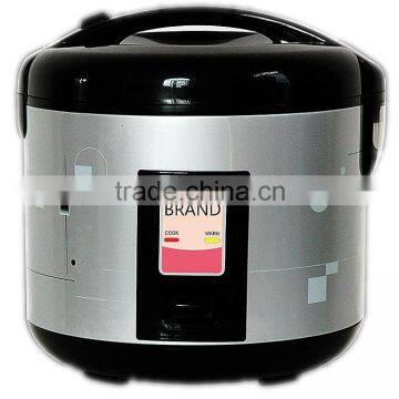 Button Control Stainless Steel Deluxe Rice Cooker2.8L