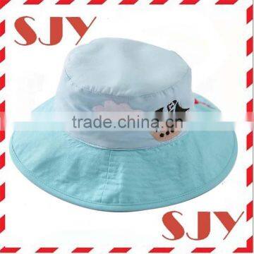 Custom Embroidery Unisex Toddle Kid UPF 50+ Cotton Bucket Sun Hats