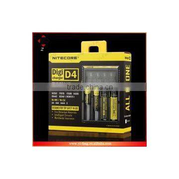 Nitecore LCD D4 charger Lifepo4 NiMh NiCd AA AAA battery charger