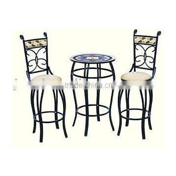 iron garden outdoor mosaic bistro furniture table and chairs ]