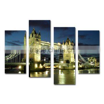 Contemporary London Tower Bridge night prints on Canvas