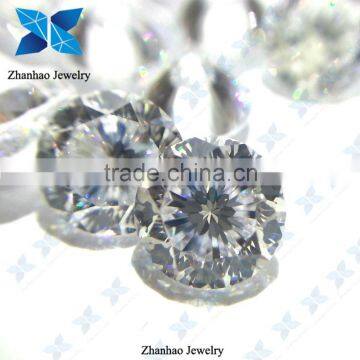 Star cut Series White Round 100 Facet CZ