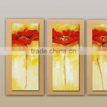 Framed art painting golden backgroud