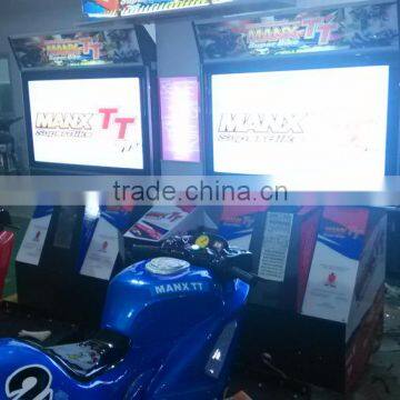 42 Inch Manx TT Arcade Motor Bike Racing Game Machine