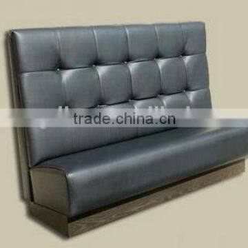 Custom made fast food booth cafe booth silvery pu booths seating