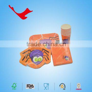 Paper Manufacturers Halloweens Square Printed 9" Paper Plate Fruit Dish Snack Container for Camping & Party photo-5