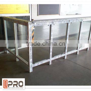 Hign quality glass cover aluminum handrail for stairs