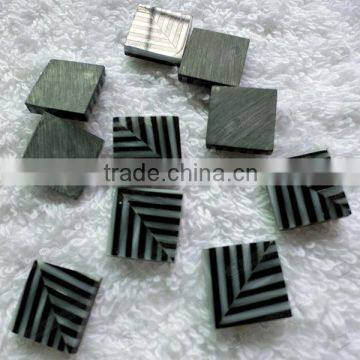 Natural pearl and black onyx square mosaic