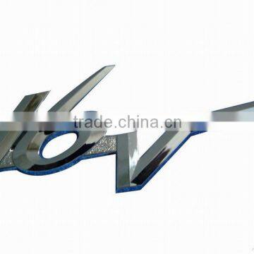 custom motor sticker, PVC chrome sticker, adhesive car logo