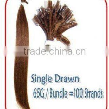 Single Drawn Remy I Tip/ Nail Tip Hair Weaves / Double Drawn Available Too
