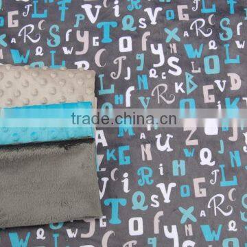 China wholesale manufacturer custom minky digital printed velboa fabric
