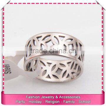 Unique stainless steel rings jewelry, hot sale sterling imitate silver engagement ring