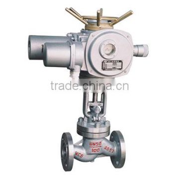 POV 2016 latest globe type electric control valve cast steel