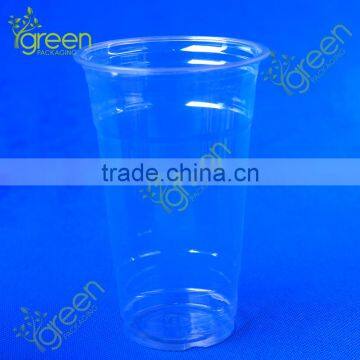 16OZ PET plastic cup with lid, custom shape plastic cup, plastic cup