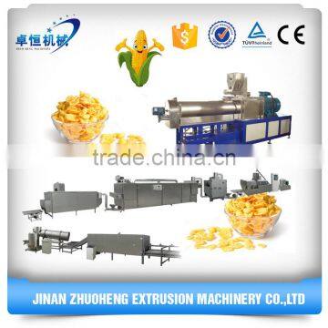 Toasted Extrusion Breakfast Cereals Corn Flake Making Machine