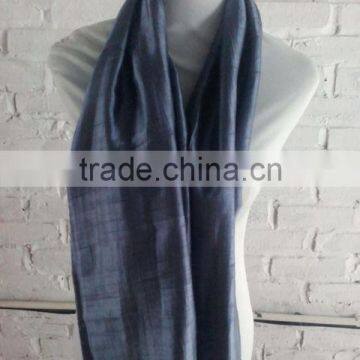 Grey silk scarf for women, best quality scarves products made in Vietnam